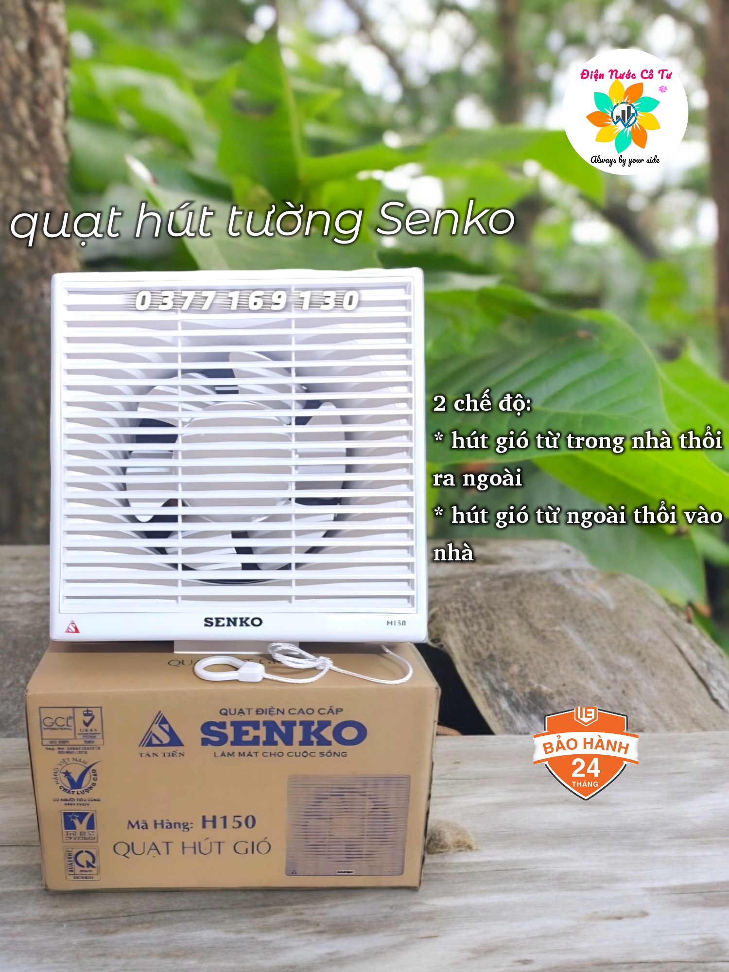 Quạt hút tường quạt hút thông gió senko h100 h150 h200 h250