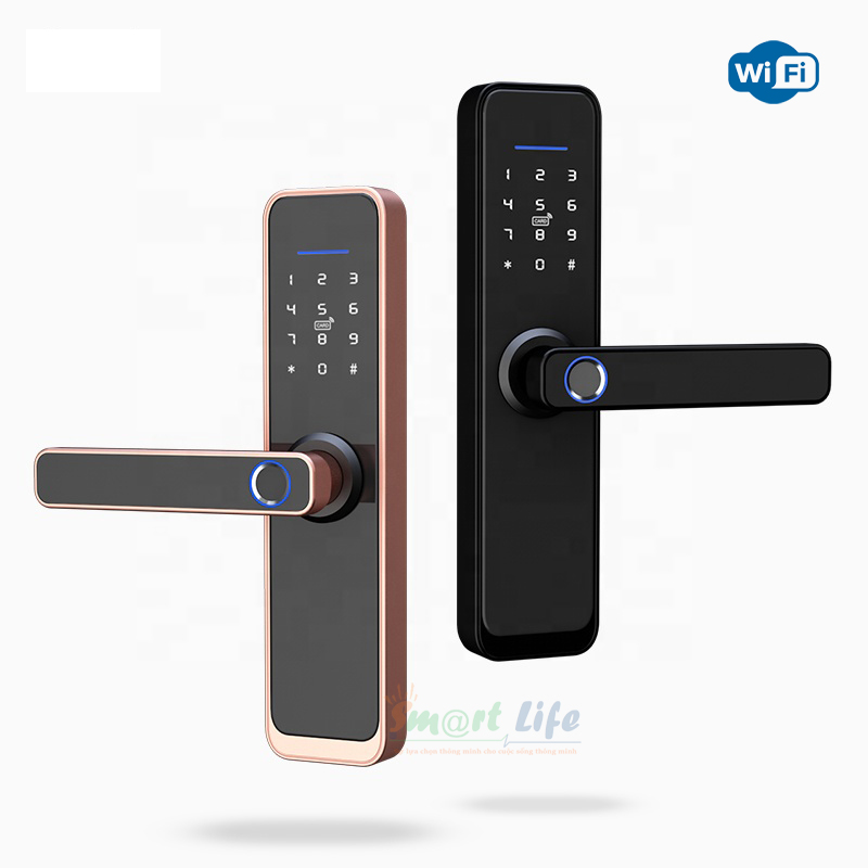 Khóa vân tay thông minh Tuya X2 2020 mở khóa vân tay thẻ từ chìa cơ mật khẩu cảm ứng. app điện thoại Tuya Smart
