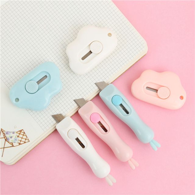 [HCM]Dao cắt giấy hình tai thỏ - Dao rọc giấy - Dao cắt giấy nhỏ gọn (1 cái)