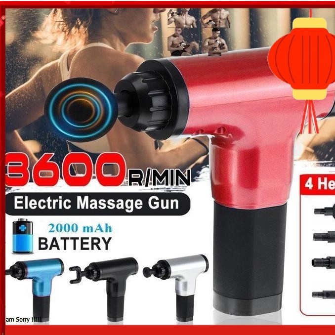 [Freeship] Mua Súng Massage Cầm Tay Fascial 4 Đầu 6 Chế Độ,SÚNG MASSAGE CẦM TAY FASCIAL GUN HG-320,máy massage gun,Súng massage gun trị đau nhức giảm căng cơ Nhật Bản cao cấp 2020
