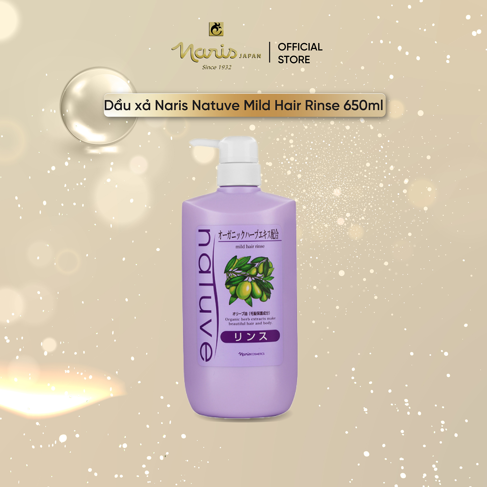 Dầu xả Naris Natuve Mild Hair Rinse