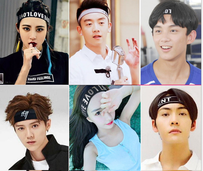 Băng đô thể thao nam nữ đeo trán chặn mồ hôi tập gym yoga KPOP Hàn Quốc bản nhỏ UNISEX Headband