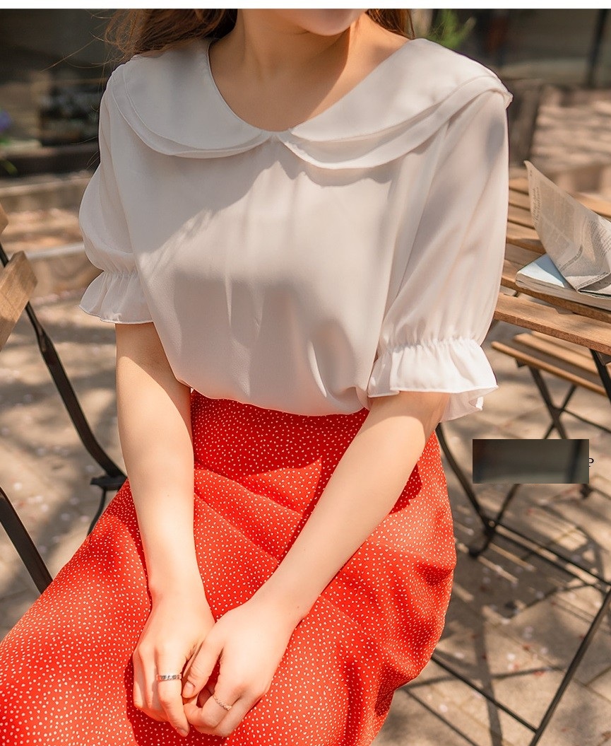 [HCM]Xả rẻ lô áo voan cổ lá sen - 40 ĐẾN 58kg - ẢNH THẬT