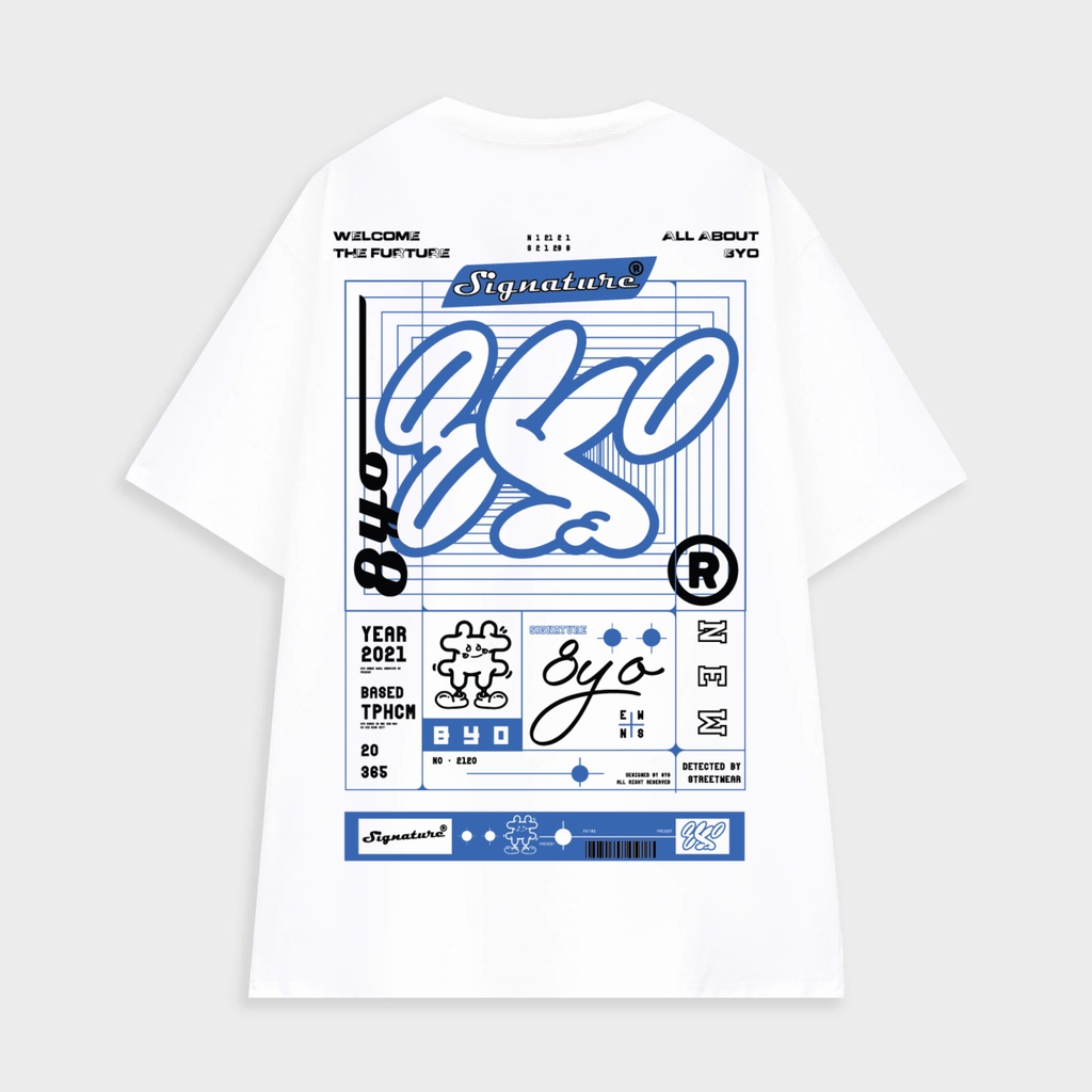 Áo thun 8yo signature 4.0 tee - trắng