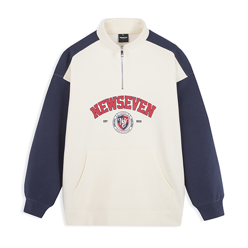Áo sweater polo zip newseven academy pl.109