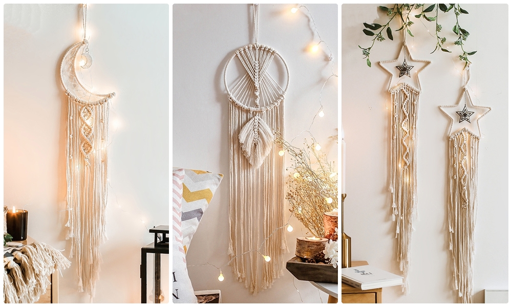 Macrame Dreamcatcher phong cách Boho