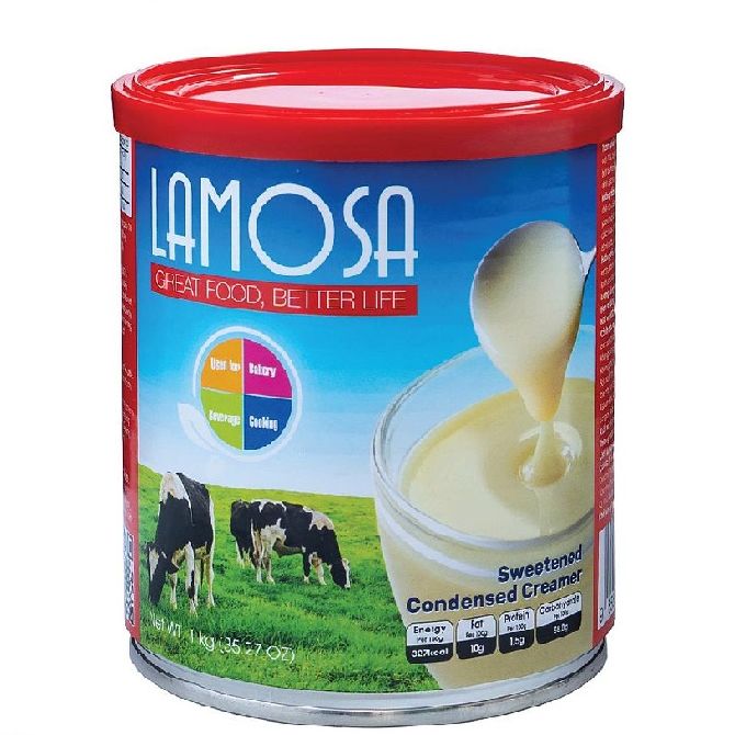 Sữa đặc có đường cao cấp lamosa lon 1kg - kem đặc có đường lon 1kg