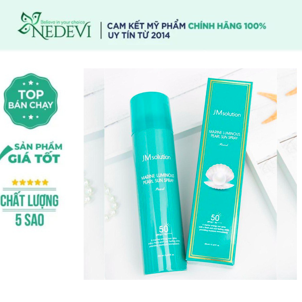 Xịt Chống Nắng JM Solution xanh hồng chính hãng Hàn Quốc 180ml - Belips