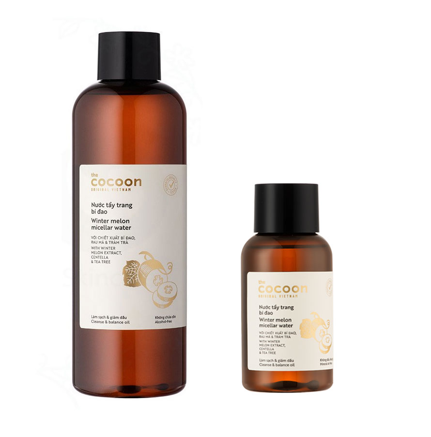 Nước tẩy trang Bí đao Cocoon 140ml - 500ml vietnam sạch dầu nhờn cho da