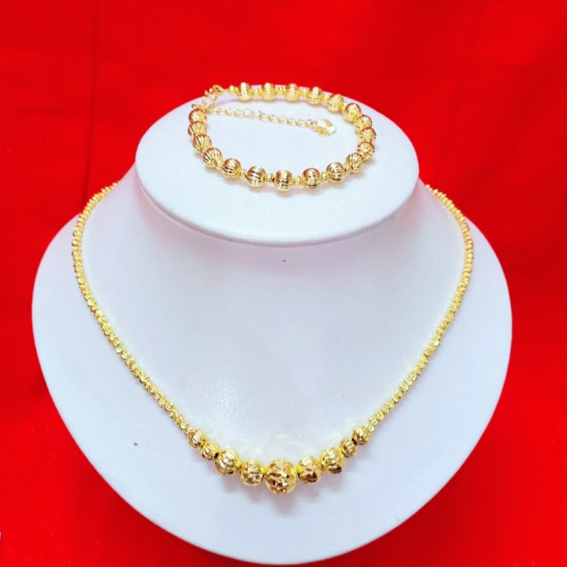 Vòng cổ và lắc bi siêu xinh có bán lẻ lắc và dây cổ