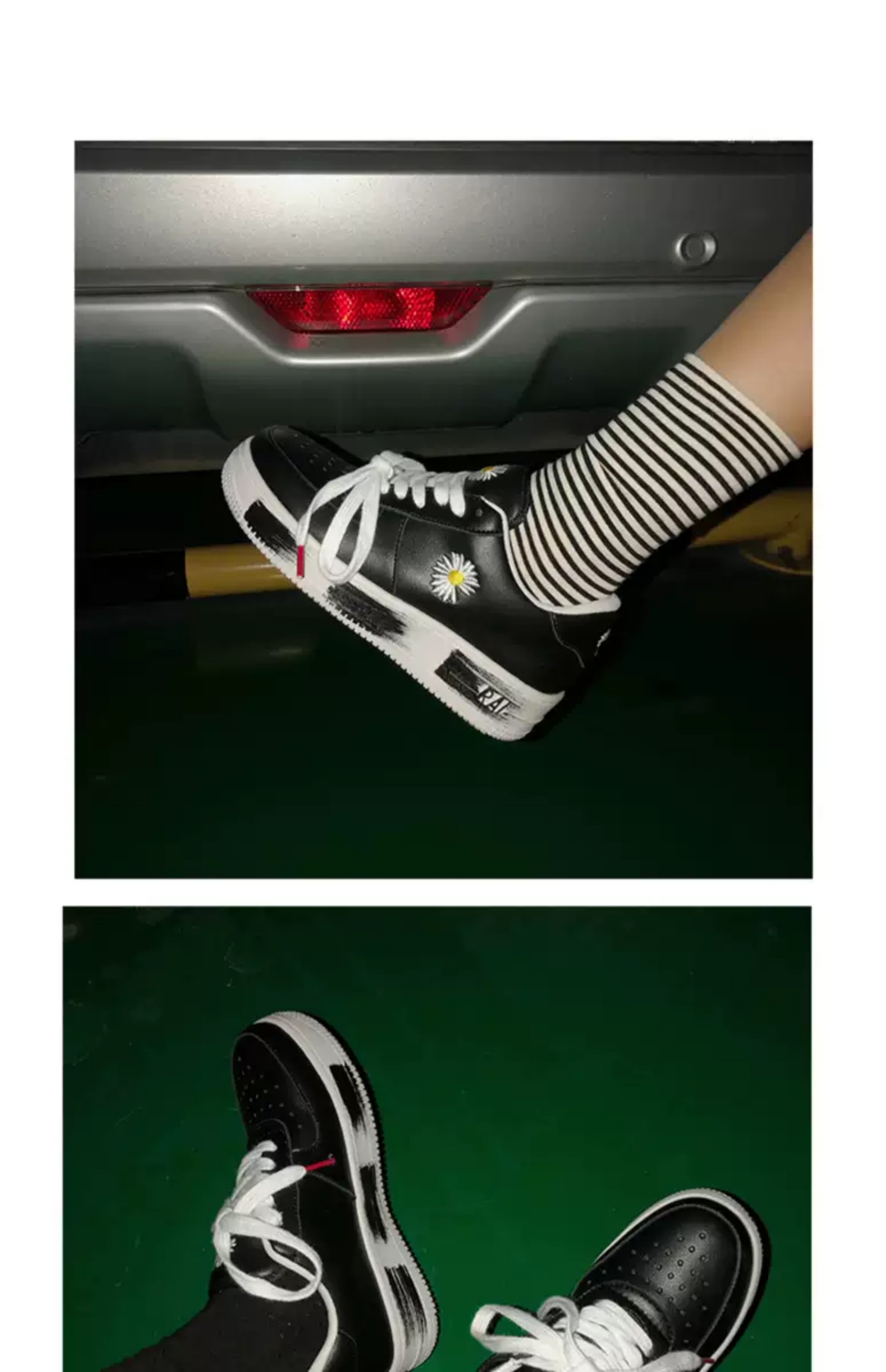 Giày nữ hoa cúc hot, giày thể thao nike AF1, giày hoa cúc sneakers, giày thể thao chạy bộ hoa cúc 1