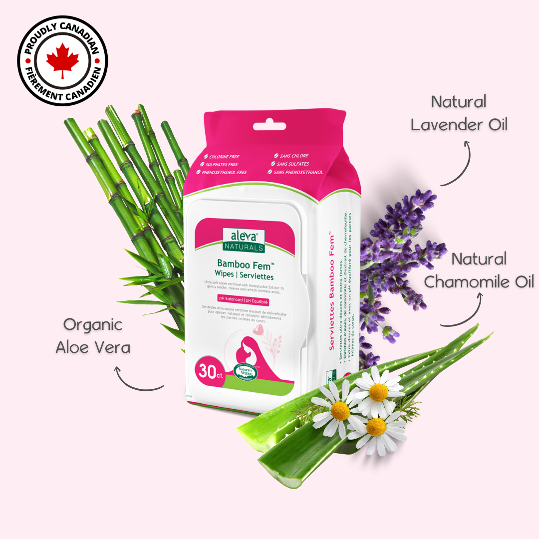 Aleva naturals khăn giấy ướt vệ sinh phụ nữ - 30 tờ