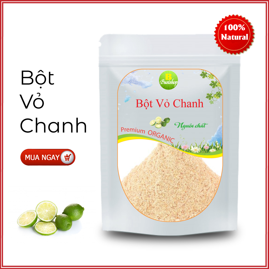 Bột vỏ chanh nguyên chất 100g - Làm bánh, đẹp da, TTB chết, mềm da