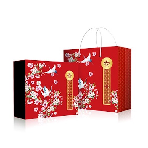 Bánh trung thu bảo ngọc vy nguyệt bình an đỏ
