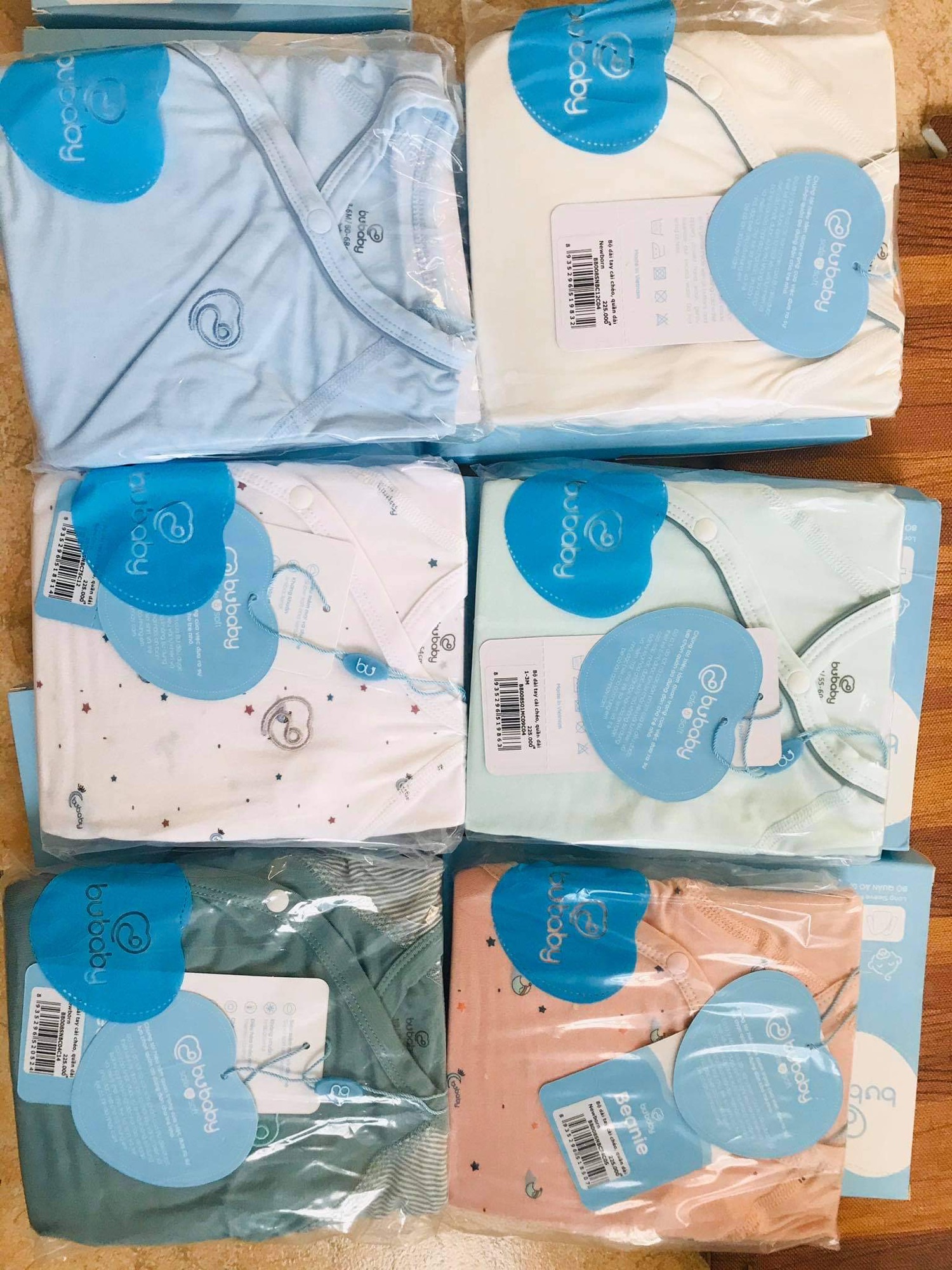 Combo Đồ Sơ Sinh Bu và Nous cho bé yêu