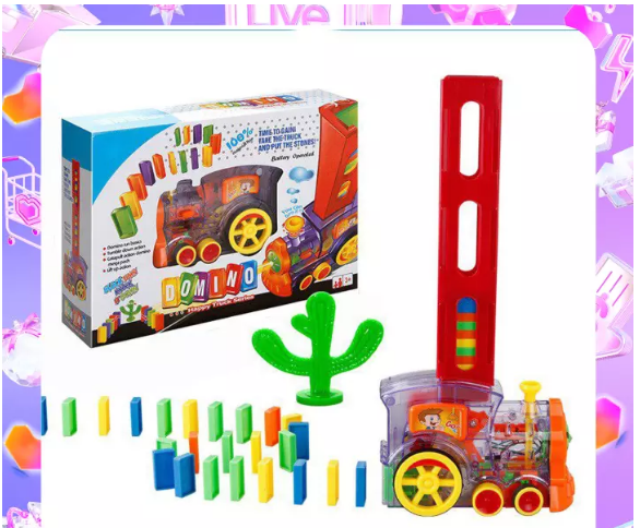 Đồ chơi thông minh cho bé, tàu hỏa xếp hình 80 miếng domino,tàu hỏa đồ chơi, đồ chơi bé trai
