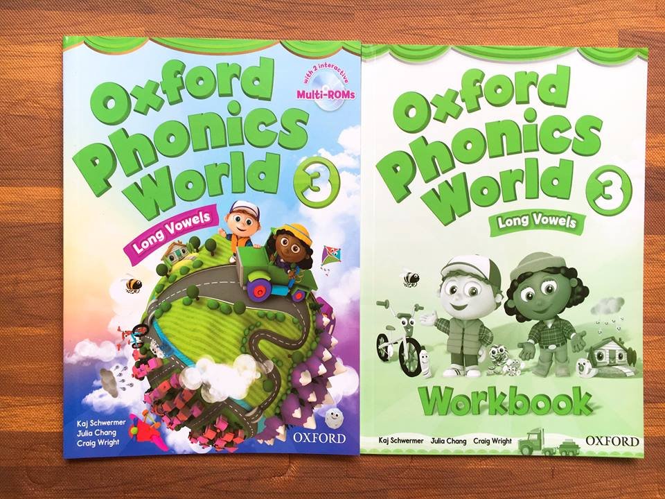 Oxford phonics world - level 3 - 2 quyển - khổ a4