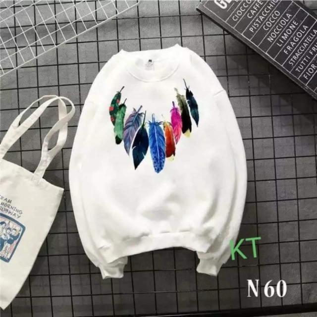 Áo thun lông vũ nhiều màu bo tay KTH0919