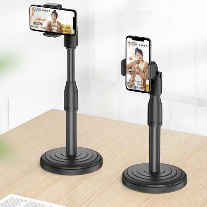 Giá Đỡ Điện Thoại Để Bàn Gấp Đa Năng, Kẹp Điện Thoại Livestream Xem Video Xoay 360 Độ