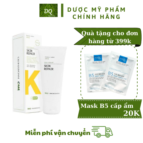 [CHÍNH HÃNG] Kem Dưỡng Sửa Chữa Phục Hồi Da Khẩn Cấp Innoaesthetics Inno-Derma Skin Repair 60g, Chống Lão Hoá, Làm Dịu Da, Duy Trì Độ Ẩm Giúp Da Căng Bóng Mịn Màng - DQ COSMETICS