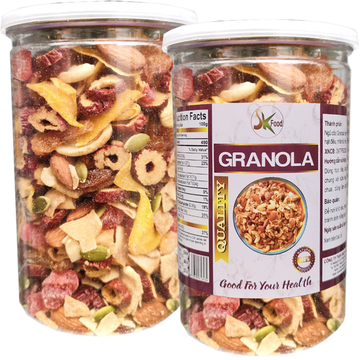 Granola ngũ cốc hạt không yến mạch tốt cho sức khỏe