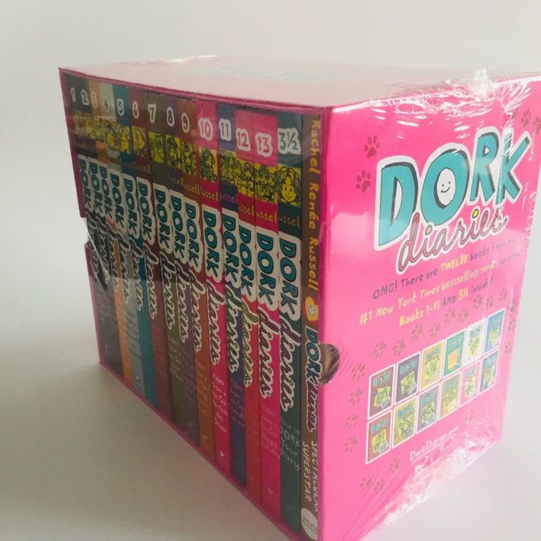 Bộ nhập Full boxset 18q - Dork Diaries - Original - Có hộp đựng