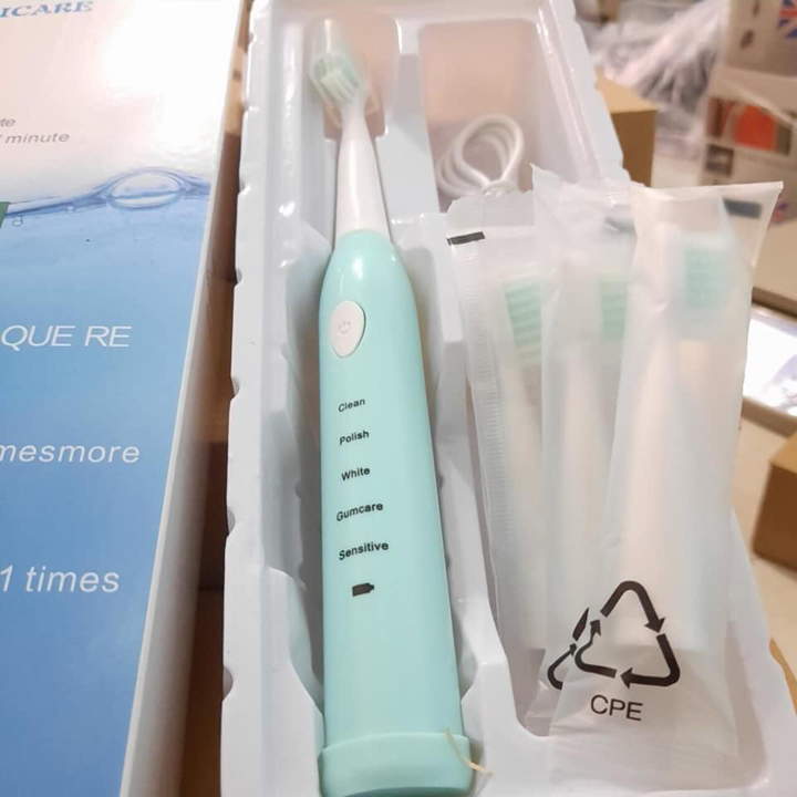 Bàn Chải Điện Tự Động Đánh Răng 5 Cấp Độ Sạc Pin Cho Người Lớn, Trẻ Em, Bé Trai, Bé Gái Hàng Nội Địa Trung Quốc Cao Cấp