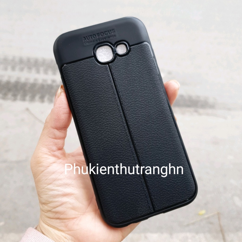 Ốp dẻo giả da autofocus Samsung A520 - A5 2017 chống bám vân tay - phukienthutranghn