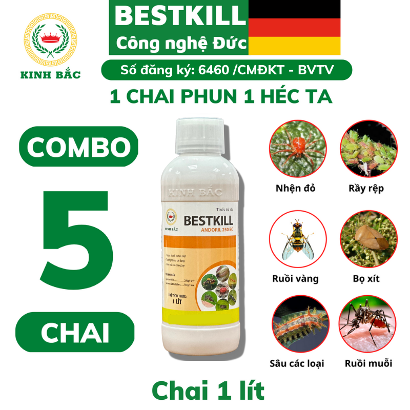 Bestkill 5 bottles original Beijing technology insect killer, pest control two-way circulation Technology, 1 pc spray bottle, 1000ml bottle