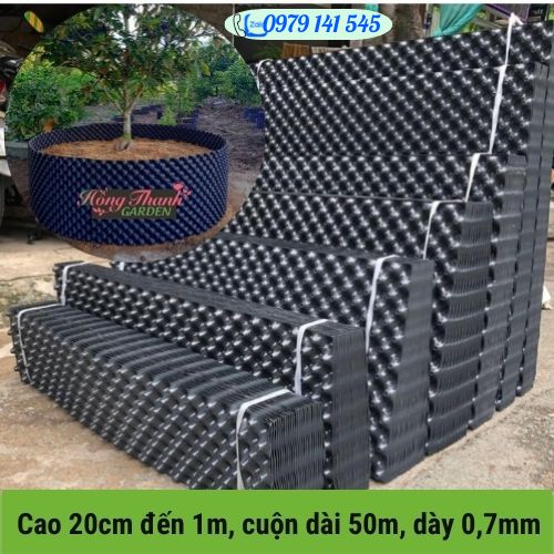 Bầu ươm thông minh v6 chất lượng cao, dày ,7mm - bầu ươm cây thông minh cao từ 20cm đến 1m
