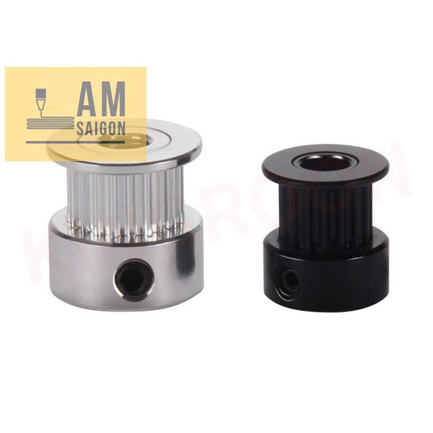 Pulley puly GT2 Bánh răng dây curoa GT2 mạ đen loại tốt sắc nét