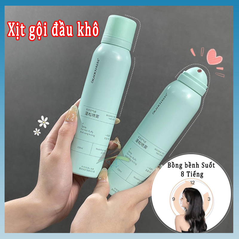 Xịt gội khô tóc,Dầu gội đầu khô 3 Tầng Hương HOT Douyin
