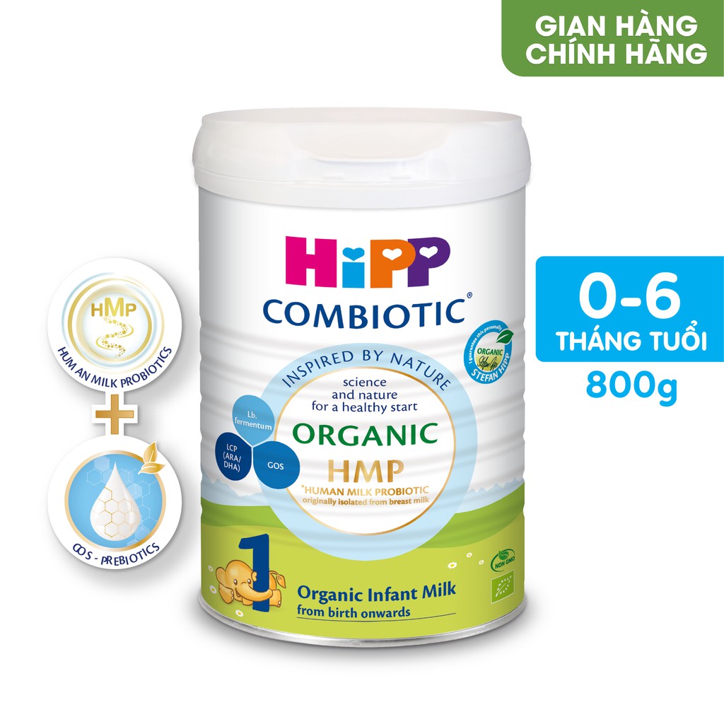 Sữa bột công thức hipp 1 organic combiotic loại 800g