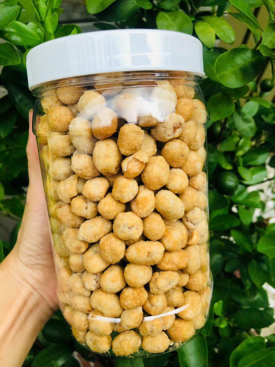 Hủ 500g đậu phộng da cá cốt dừa béo béo, đậu hạt nhỏ nhưng rất giòn bùi béo ngon ạ
