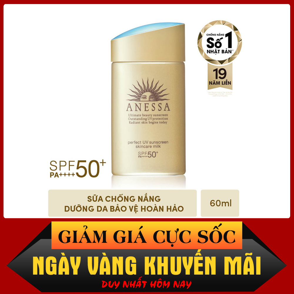 [HÀNG HOT] Kem Chống Nắng ANESA Perfect UV Sunscreen Milk SPF 50+, Dạng Sữa Dưỡng Da Dịu Nhẹ Cho Da Nhạy Cảm, Giúp Da Mềm Mại, Mượt Mà Hơn.