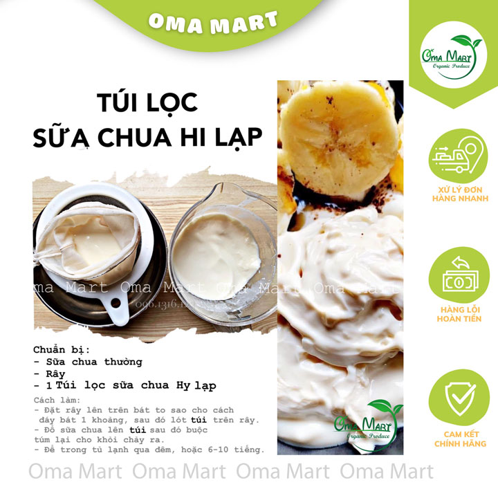 Túi lọc sữa chua Hi Lạp 17x24cm