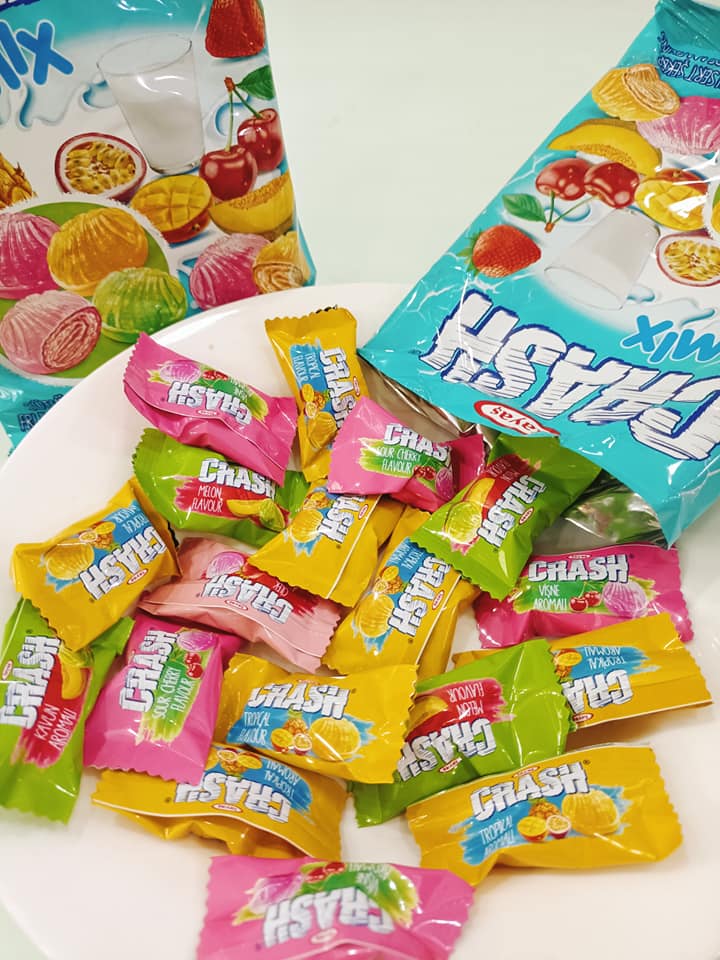 1 thùng 24 gói kẹo trái cây sữa mix thổ nhĩ kỳ - gói 90gr