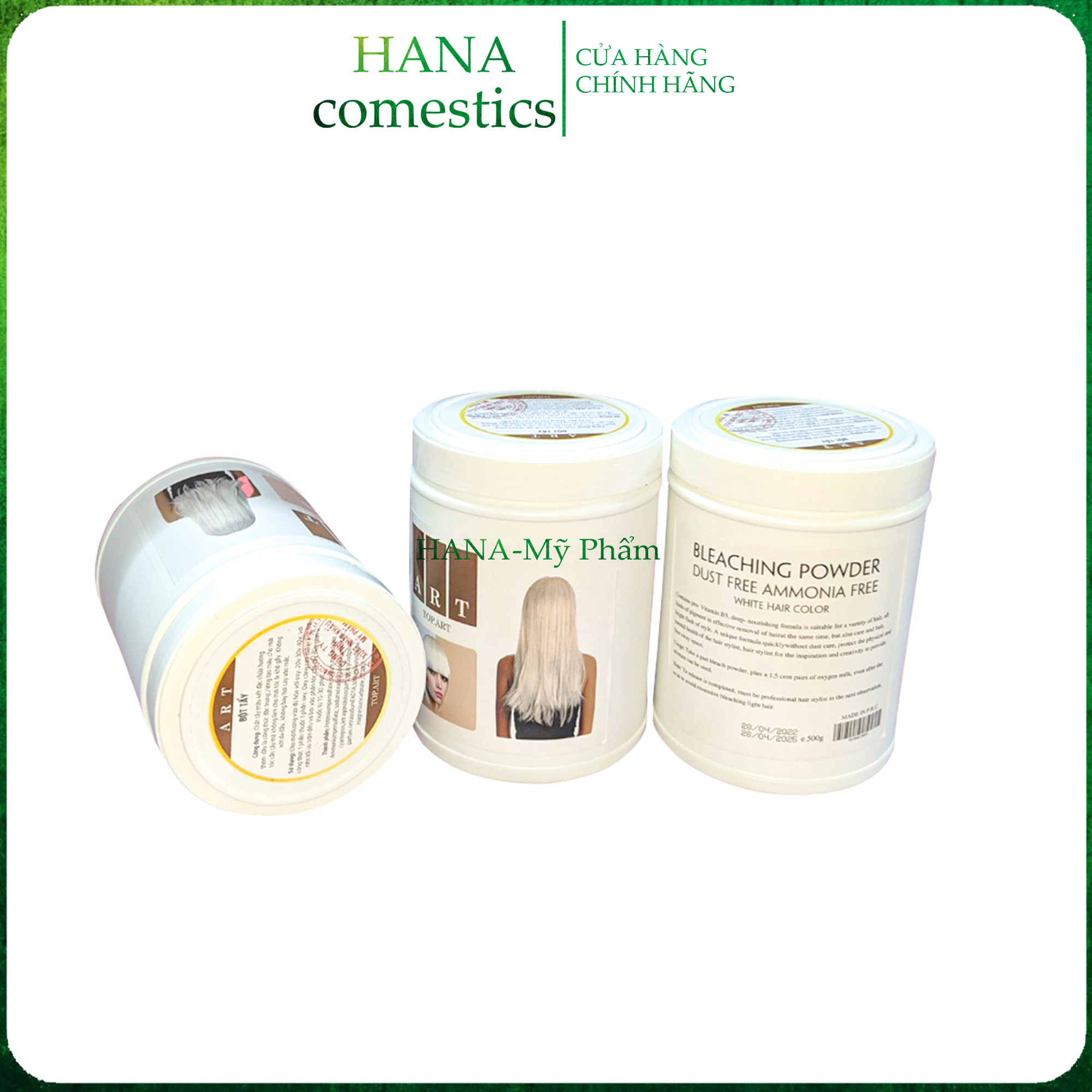 CHÍNH HÃNG Bột Tẩy Tóc - Bột Tẩy ART 500GR Chống Xót Da Đầu, Không Mùi Hóa