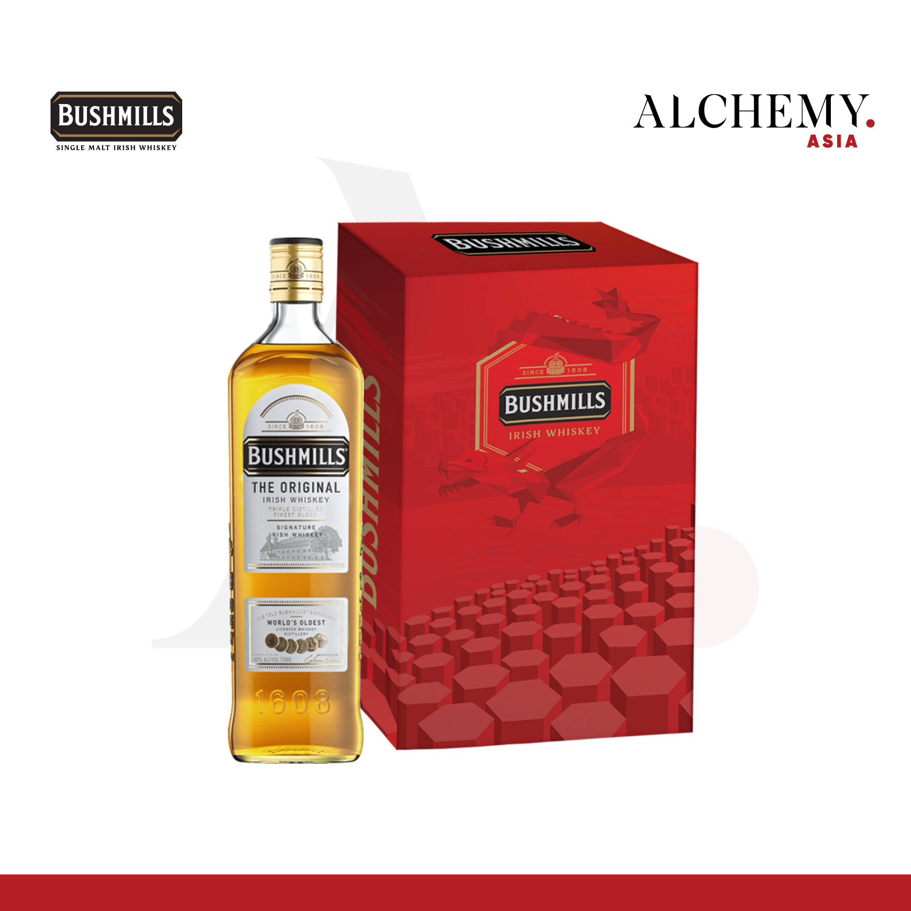 [TET EDITION 2025] Rượu Bushmills Original 40% 1x0.7L