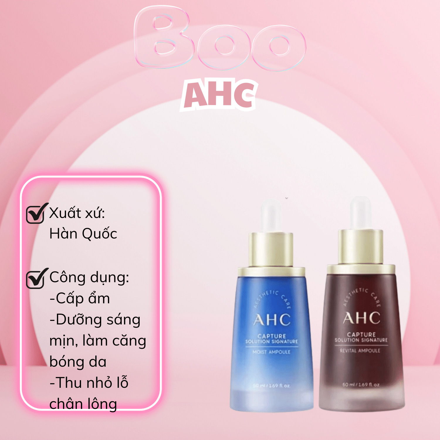 Serum Dưỡng AHC Capture Solution Signature - 50ml