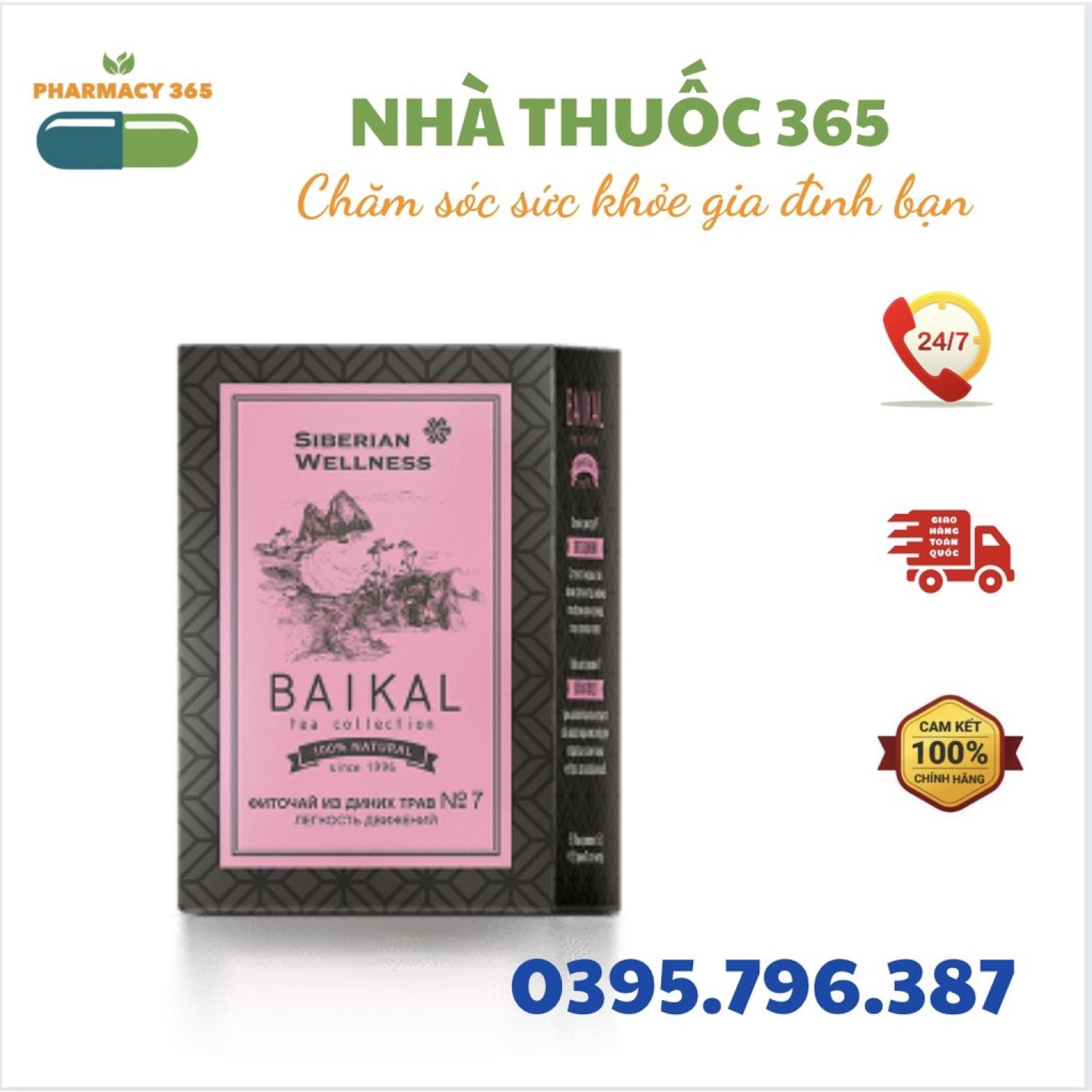 Thực phẩm bảo vệ sức khỏe Trà thảo mộc Baikal tea collection Herbal tea N7- 30 gói - Date T1/2023