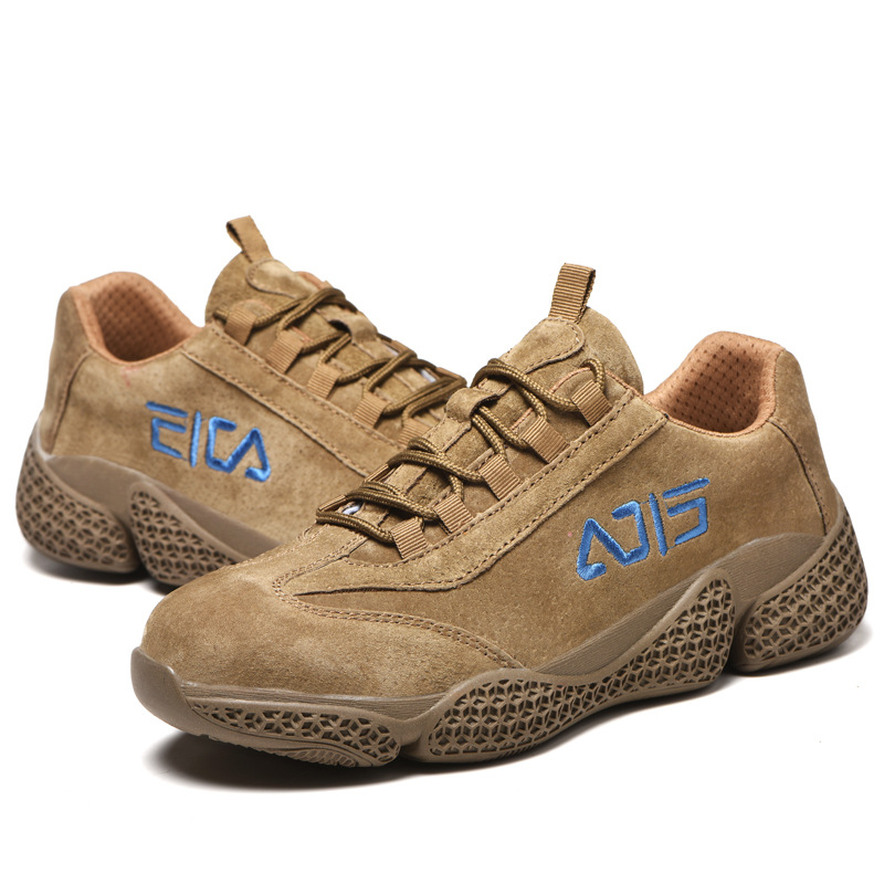 Giày Bảo Hộ Lao Động Chống Đinh Da Bò Lộn Chống Cháy, Giầy Mũi Thép