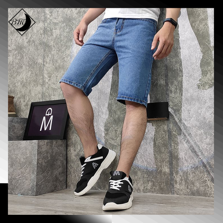 [HCM]Quần short jean nam [ ẢNH THẬT 100% DO SHOP CHỤP ] đẹp BM392 Loại 1 bán shop Black Moon chuyên quần bò ngố nam đẹp