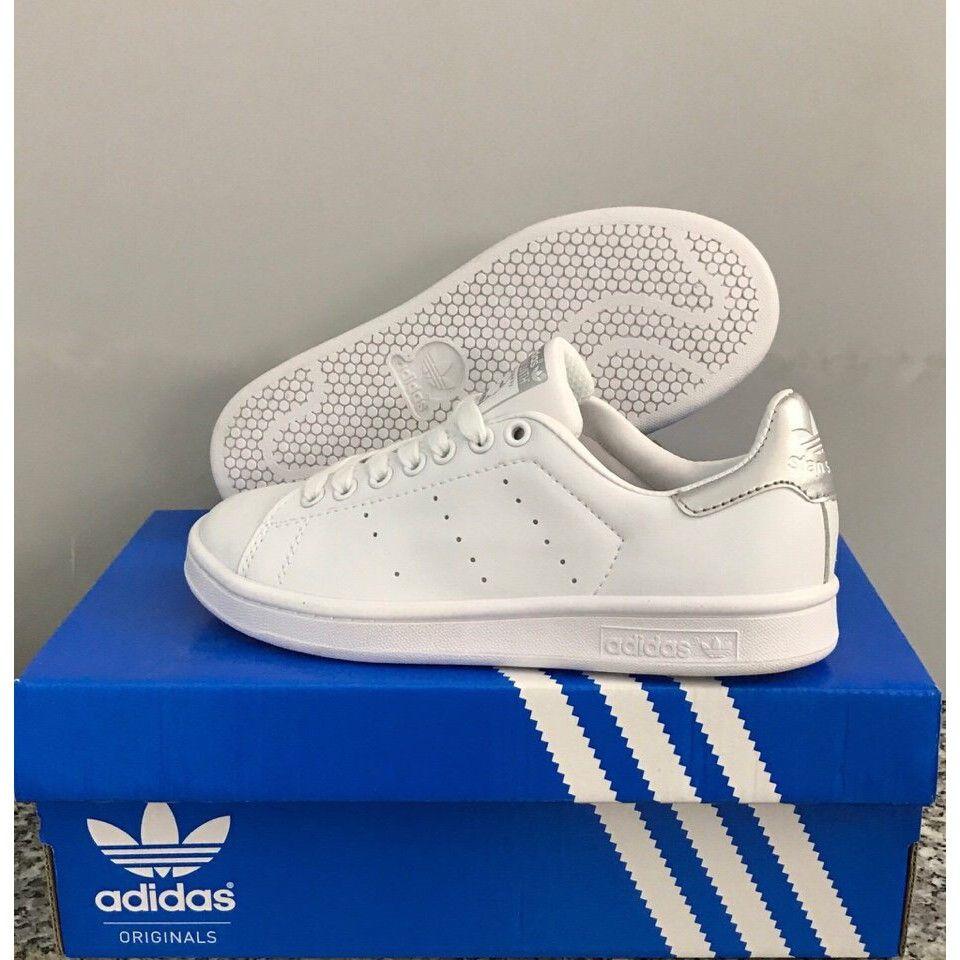 Giày Thể Thao Sneaker Gót Bạc
