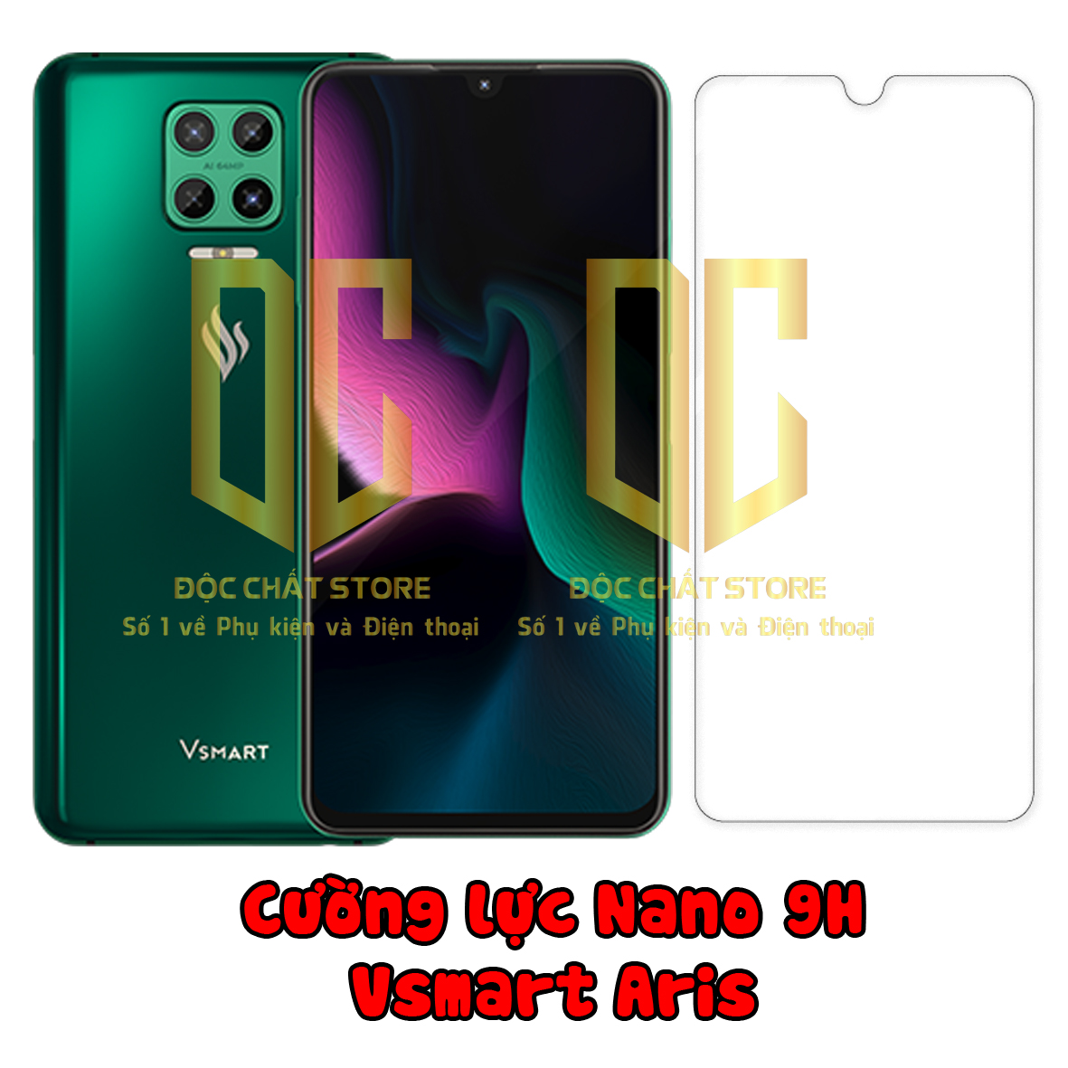 kính cường lực Vsmart Aris  Nano 9H