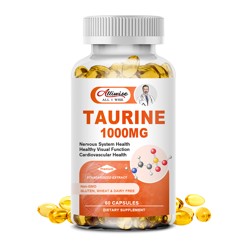 Alliwise Taurine 1000 mg Double Strength for Heart Health&Cardiovascular