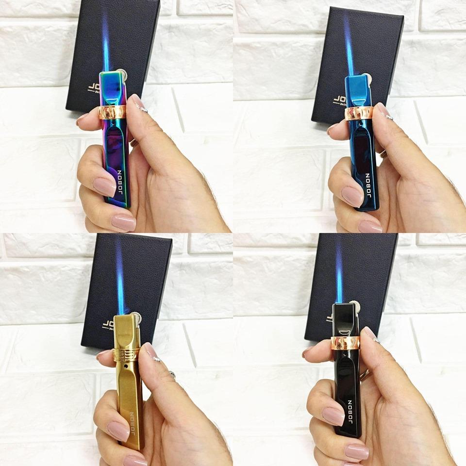 [HCM]BẬT LỬA KHÒ JOBON GAS ĐÁ RÃNH TAY ZB 633 CÓ HỘP (JOBON NHẪN) - (XÀI GAS)