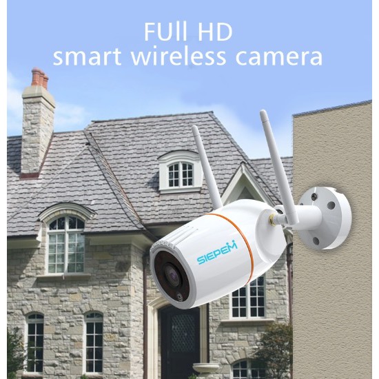 [HCM]Camera IP ngoài trời P2P Siepem S6865 2 râu 2.0 chính hãng full hd