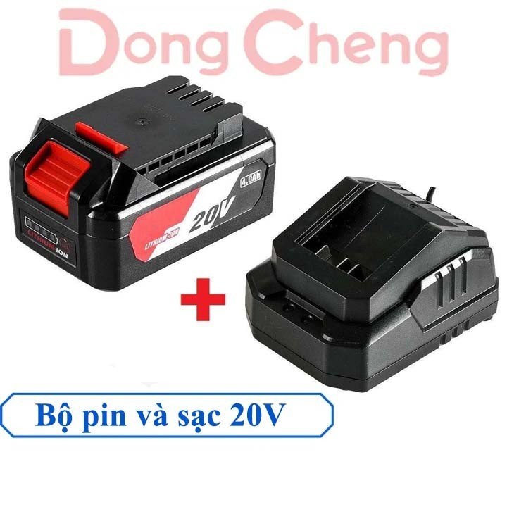 Bộ Pin Và Sạc 20V - 4.0Ah DongCheng - Dùng Cho Tất Cả Máy Pin 20V Máy Khoan