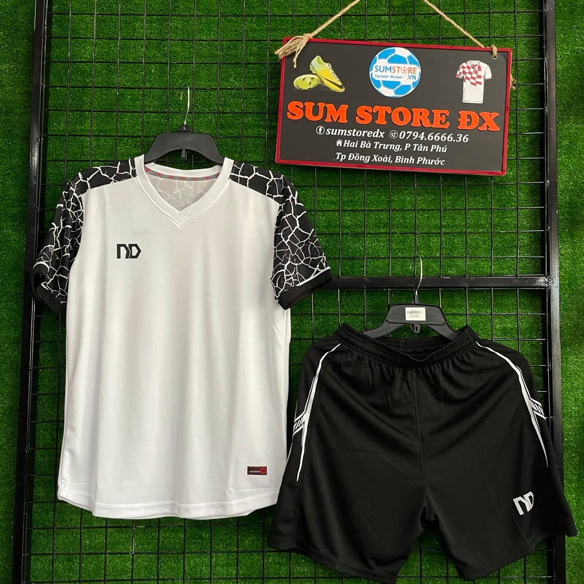 Bộ Quần Áo Bóng Đá Cao Cấp Không logo Silat ND Đen-Áo Đá Banh Mẫu Mới, Cực Đẹp, Giá Rẻ